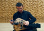 hurdy gurdy player